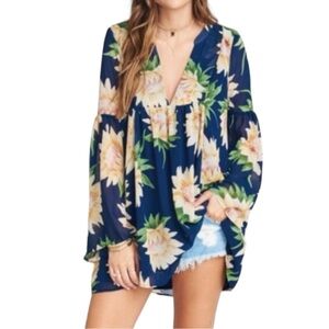 Show Me Your Mumu Mia‎ Sunflower Hi-Low Tunic Dress  Sz XS